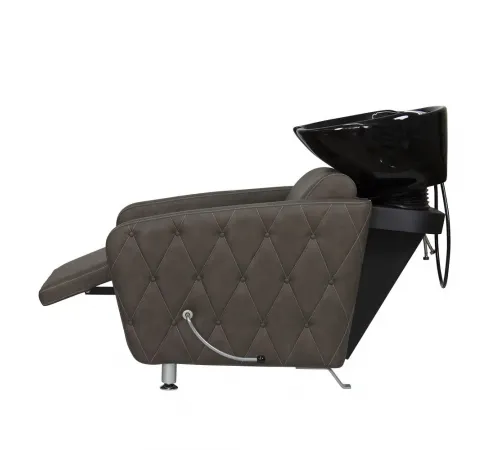 Парикмахерская мойка МД-123 с регулировкой ножной части, прострочкой и утяжкой