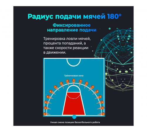 Робот баскетбольный для подачи мячей DFC RB100