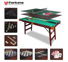 Бильярдный стол Fortuna Русская Пирамида 5фт 9 в 1 с комплектом аксессуаров