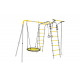 Детский спортивный комплекс для дачи ROMANA Веселая лужайка - 2 (желтый/серый)