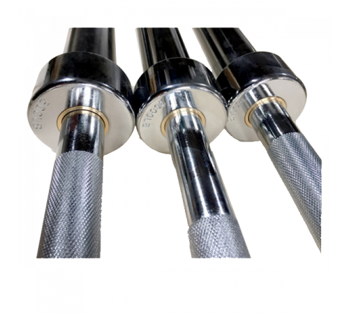 Олимпийский гриф Smith BC103-680 прямой хромированный, нагрузка до 680кг,в комплекте с одной парой пружинных замков