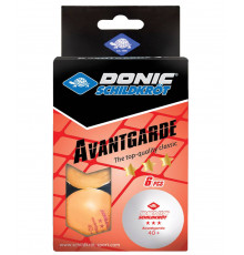 Мяч для настольного тенниса 3* Avantgarde, оранжевый, 6 шт
