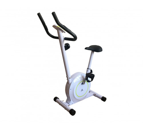 Велотренажер DFC B504B магнитный (белый корпус, зеленая полоса)