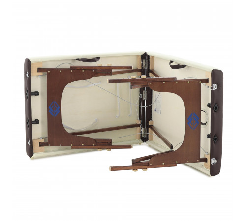 Массажный стол складной деревянный JF-AY01 2-х секционный (темная рама)