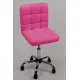 Стул мастера со спинкой хром на колесах Ирис