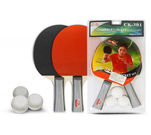 Набор для н/т Double Fish 2 ракетки и 3 мяча (301)